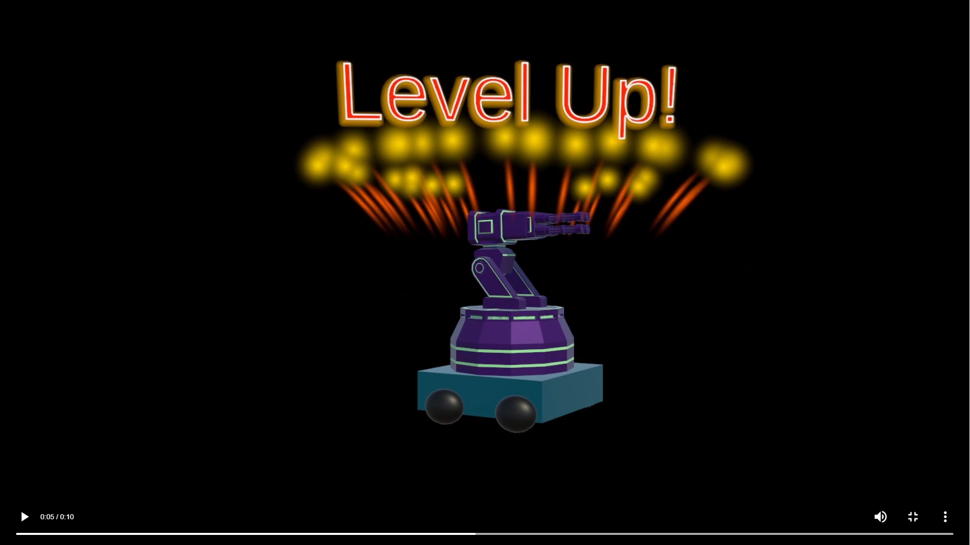 Level-up effect made with Unity particle systems