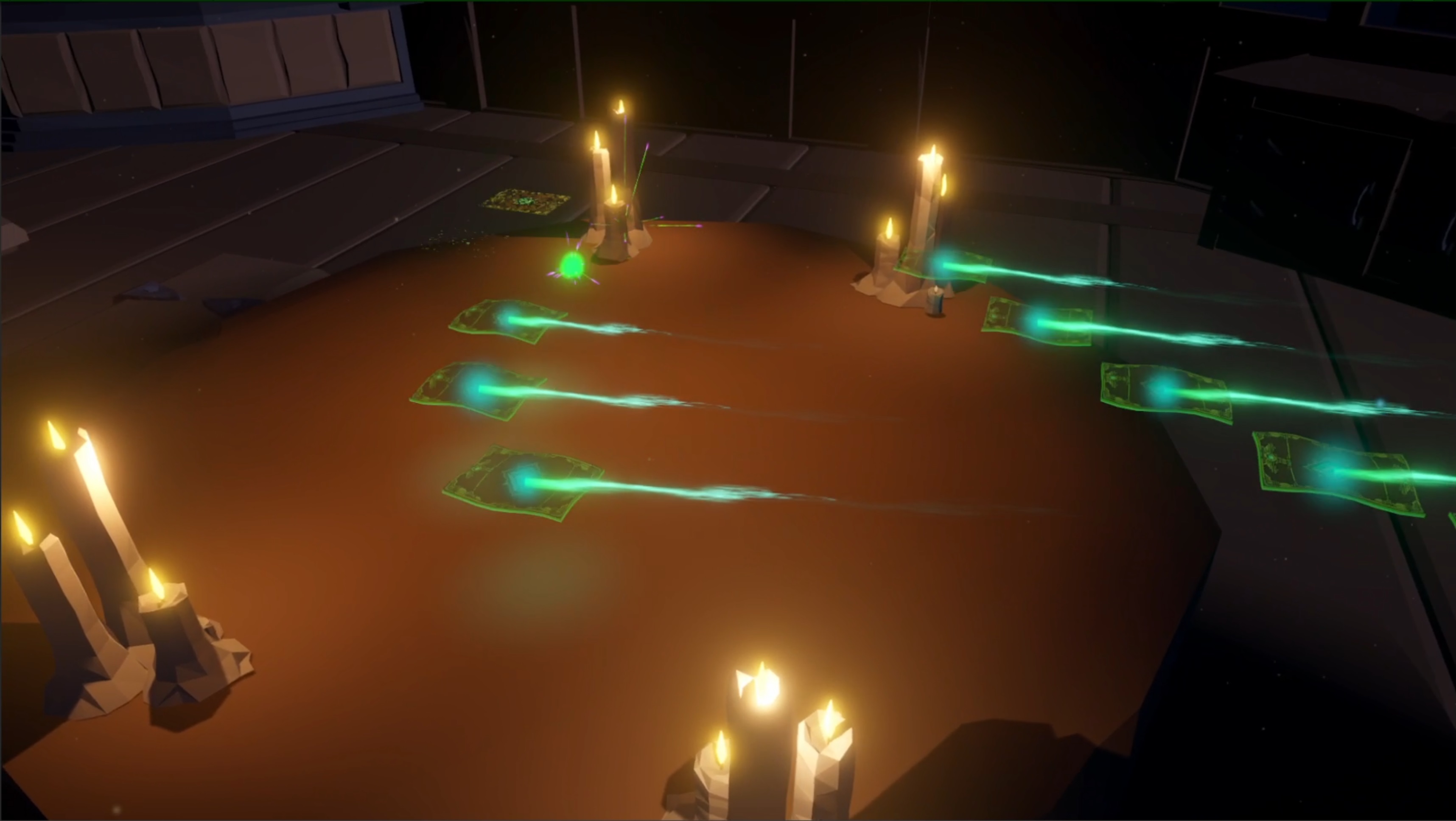 Mystic Matches gameplay - card flying effect