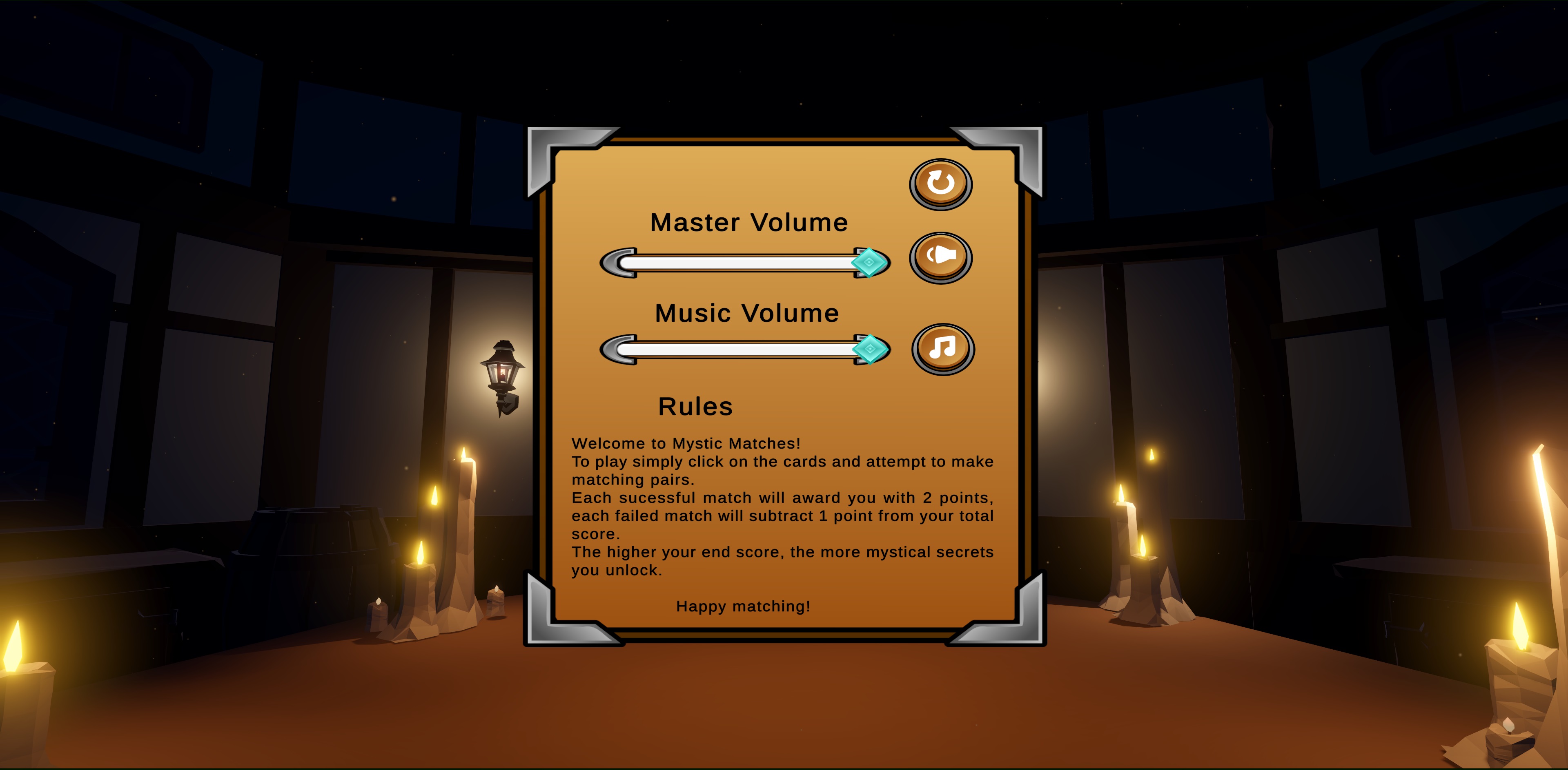 Mystic Matches Rules