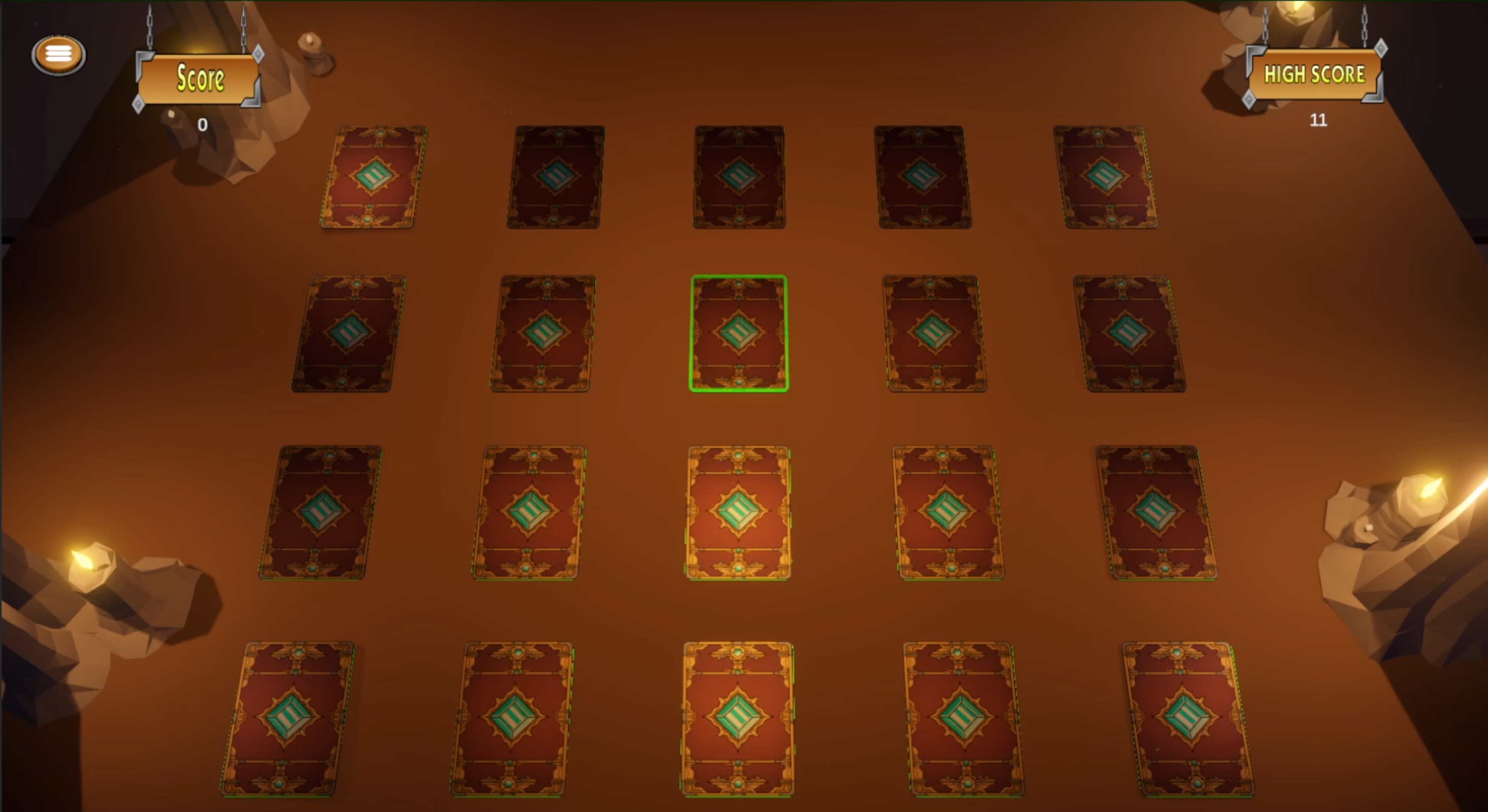 Mystic Matches gameplay - select effect
