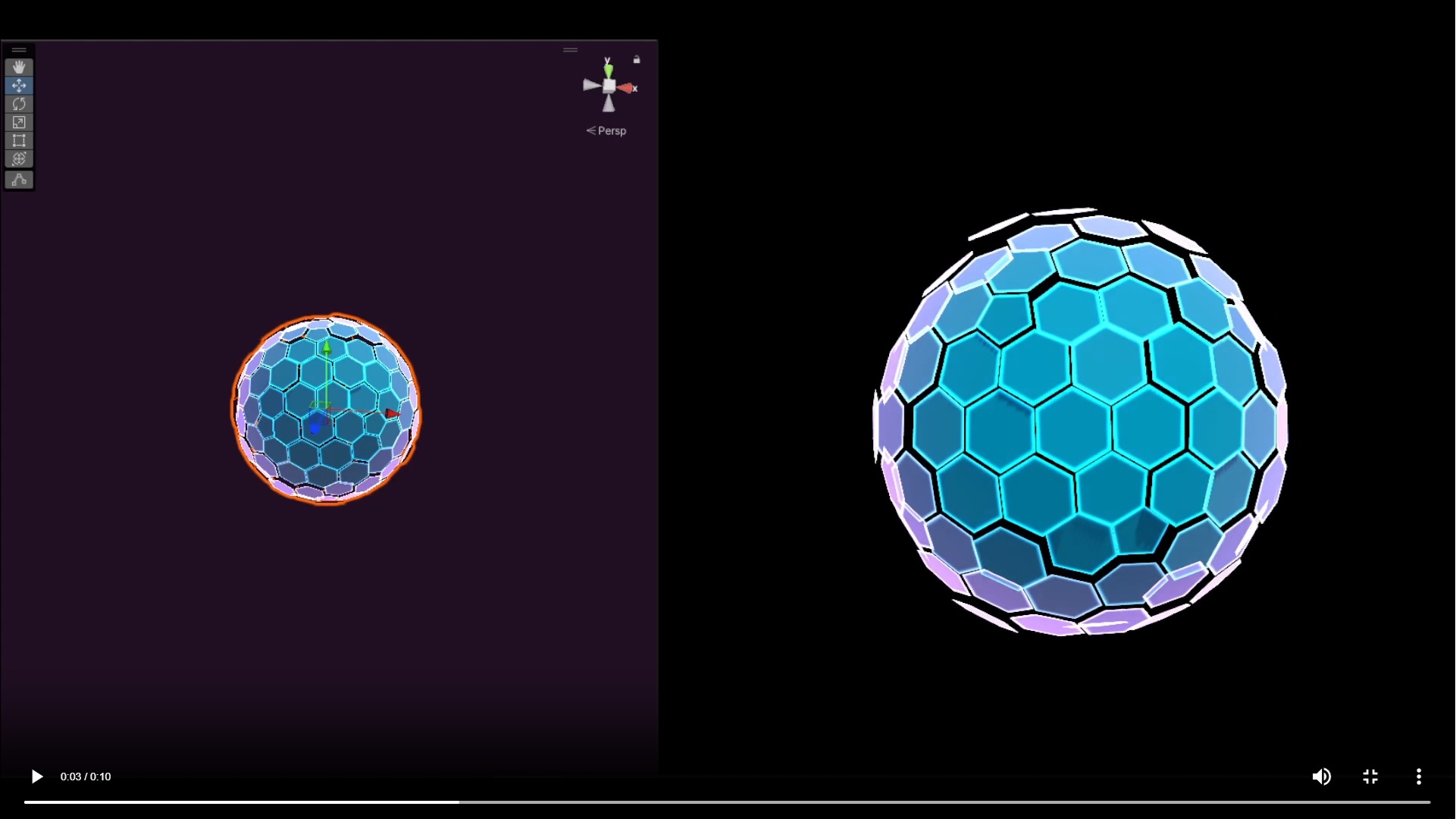 Shield effect made with VFX Graph